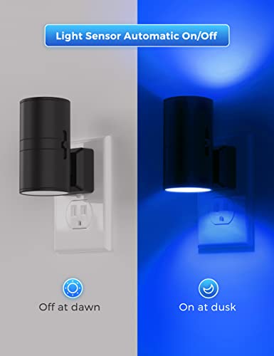 L LOHAS LED Calm Blue Night Light, Night Lights Plug into Wall, Dimmable - color: Blue, size: 2 Pack