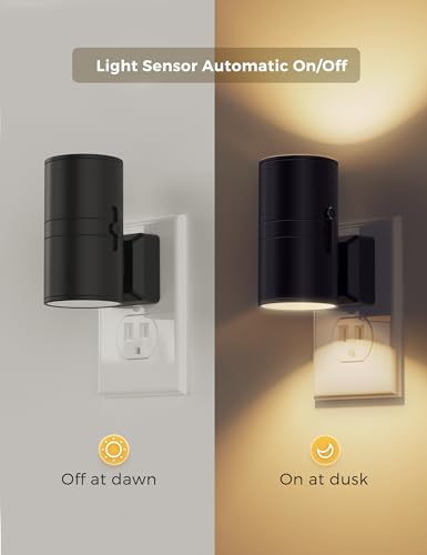 L LOHAS LED Night Light Plug in, Night Lights Plug into Wall, Soft White - color: 3000K-soft white, size: 2 Pack