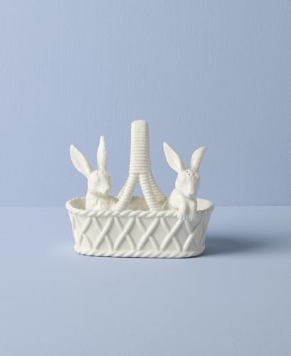 Lenox Wicker Creek Bunny Porcelain Easter Salt and Pepper Shaker Set - style: Salt & Pepper Set