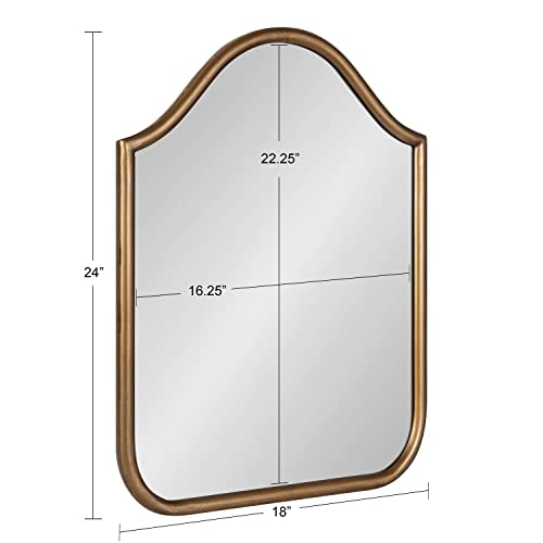 Fellows Framed Arch Wall Mirror - color: Gold