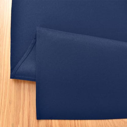 Farmhouse Navy Blue Table Runner Dining Table Runners 90 Inches Long Coffee Table Runner for Dresser Living Room Bedroom Holiday Party Banquet 12X90 Inch - size: 12X90 Inch