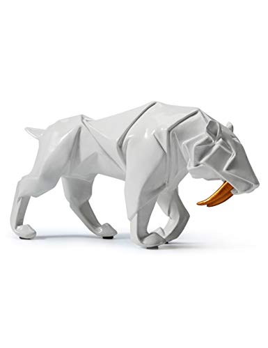 HAUCOZE Panther Statue Sculpture Animal Figurine Modern Home Decor 9.8 Inch