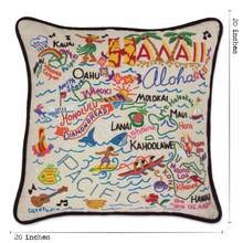 Hawaii Hand-Embroidered Pillow - color: Hawaii