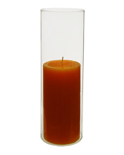 CYS EXCEL 2 PCS (H:10" D:4.75") Open Ended Glass Hurricane Candleholder Tube Shade | Multiple Size Choices Open Flame Candle Chimney Tube Cover | Bottomless Cylinder - size: 4.75" Wide x 10" Tall