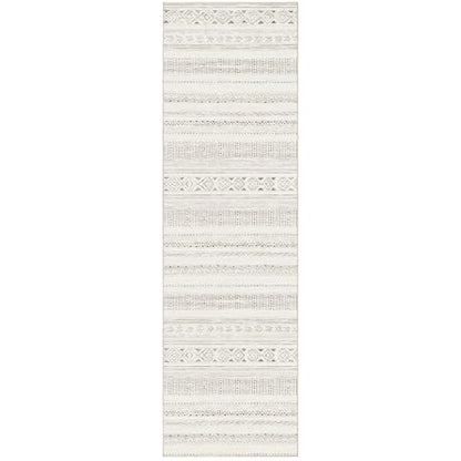cotiled Hallway 2.6x8 Runner Rugs Washable Boho Rug Brown/Cream - color: Light Brown/Cream, size: 2.6' x 8' (Runner)