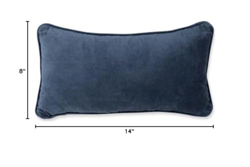 FURBISH Needlepoint Decorative Throw Pillow - with Reservations - 8" x 14" - Small Embroidered Accent Pillow for Bed, Chair, Couch, Sofa - Eclectic Home Decor