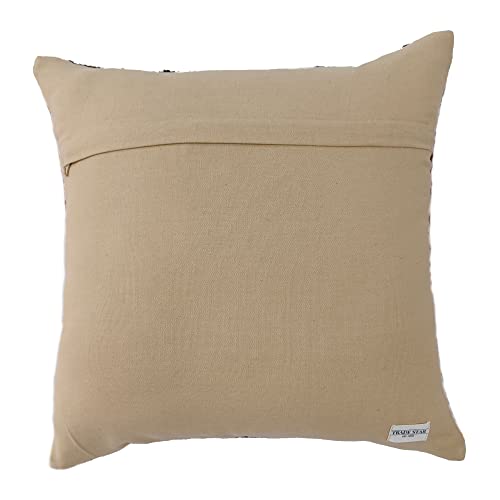 Trade Star 70% Jute 30% Wool Kilim Throw Pillow Covers 18x18 Inche - color: Pattern 10