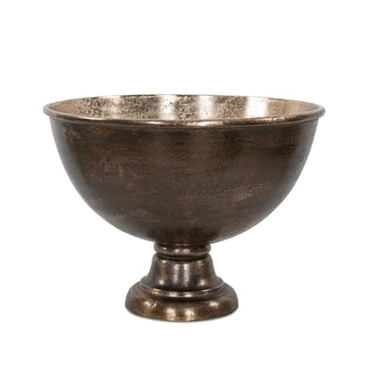 Howard Elliott Collection Golden Ore Champagne Bowl Large, Aluminum with Ombre Gold to Bronze Finish, Metallic Accent for Table, Bar or Entertaining Decor, 13.5H x 18W x 18D, Gold Bronze - size: Bowl