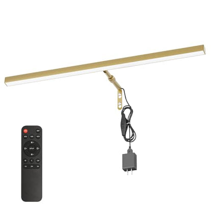 24" LED Picture Light Plug in, 9W Gold Art Light - color: Gold, size: 24 inch