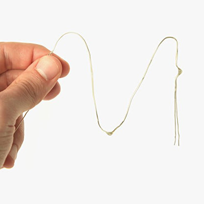 100 LED String Lights, 32 Feet, Silver Wire, Warm White, Plug-in, Indoor-Outdoor, 5V DC Transformer - color: Warm White