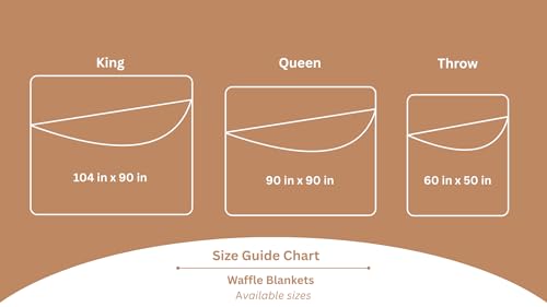 100% Cotton Waffle Weave Throw Blanket, Grey, 50"x60"inch - color: Grey, size: Throw (50" x 60")
