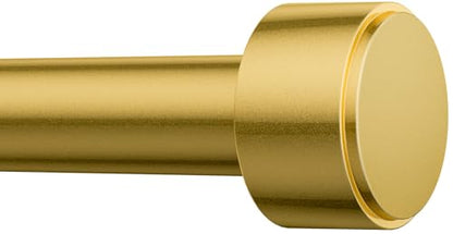 Curtain Rods for Windows 32-96 Inch, 1 Inch Adjustable Flash Gold Curtain Rod Set with Brackets, Easy Install - color: Flash Gold, size: 32"-96"/1 Pack