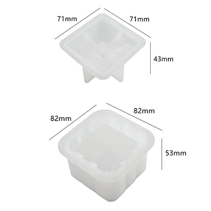 Box Resin Molds,Jewelry Box Molds,Jar Silicone Mold, Trinket Storage Container Box Mold for Resin Casting Home Decor