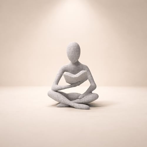 Abstract Reading Sculpture, Modern Minimalist, Desk Decor, Home Office Decorative Figurine, Creative Gifts