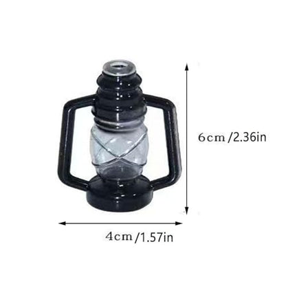 Leadigol 20 LEDs /10ft Black Lantern String Lights Mini Kerosene Lamp Battery Powered Fairy String Lights for Indoor Outdoor Patio Decorations