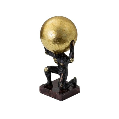 Lukitas Atlas Statue and Sculpture Kneeling Figurine Decor Resin 10.5'' - color: Kneel