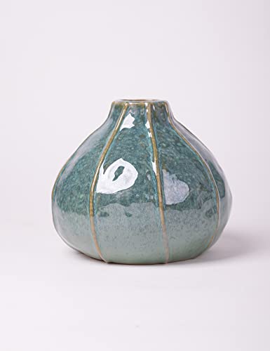 HAUCOZE Ceramic Flower Vase Decorative Sculpture Modern Home Decor 6.3 Inch - size: Medium