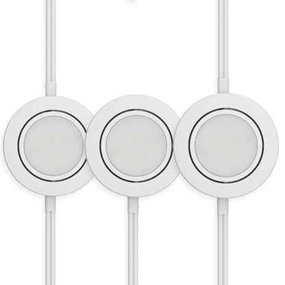 GETINLIGHT 2.75-Inch LED Puck Lights, 3-Pack, 2700K, White - color: White, size: 3-puck light kit