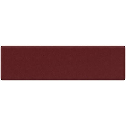 GelPro Anti Fatigue Nonslip Mat: Hard Floor Utility Mats for Garage, Patio and Kitchen - 20" x 72" x .5" - Leather Grain Cranberry - color: Leather Grain Cranberry