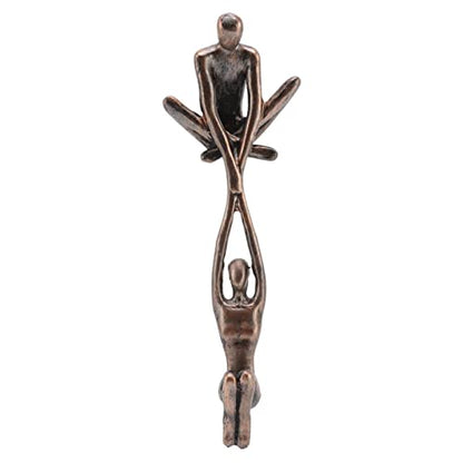 Lover Sculpture Ornament Abstract Art Statue Couple Man Lifting Woman Dancing Figurine for Home Decor Living Room Display Cabinet
