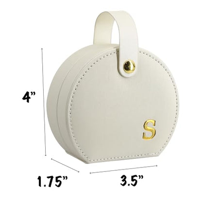 COLLECTIVE HOME Small Travel Jewelry Case for Women, Detachable Handle (s) - color: s
