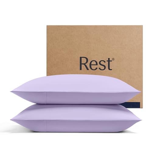 REST® Evercool®+ Cooling Pillowcases for Hot Sleepers, King, 2PCS - color: Lavender Breeze, size: King (2 pcs)