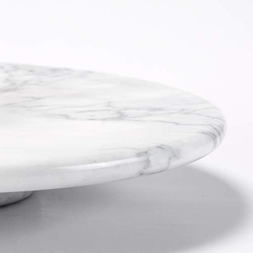 jalz jalz 12'' Marble Lazy Susan for Countertop Kitchen Turntable Storage Turner countertop Organizer Convenient Serving Rotation Spinning Tabletop Organizer Swiveling Serving Tray Revolving Platter