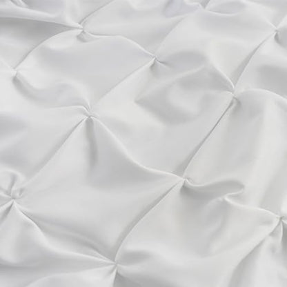 Pintuck Diamond Textured Thermal Insulated Window Curtains 52"W x 63"L - color: White, size: 52"W x 63"L (Pack of 2)