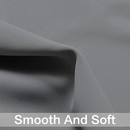 Yakamok Grey Room Darkening Curtains 42x84 inch Gray Grommet-Living Room - color: Grey, size: 42"W x 84"L (Pack of 2)
