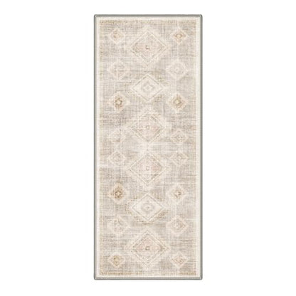 GENIMO 2X5 Washable Runner Rug for Kitchen, Boho Medallion Non Slip - color: Blush Beige, size: 2' x 5' (Rectangular)