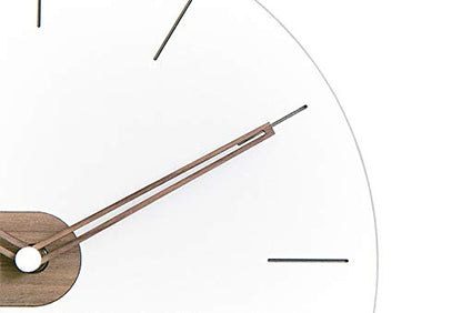Stephanie Imports Modern Minimalist Exposed Wood Silent Wall Clock (Numberless) - color: Raw Wood (Numberless)