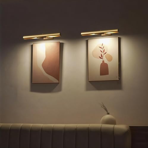 18 inch Brass Picture Light Hardwired Picture Light Library Light - color: Brass, size: 18in