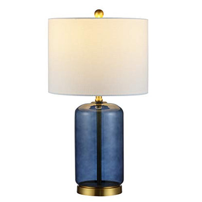 SAFAVIEH Lighting Novah Table Lamp, 26″ Glass Blue TBL4283B - color: Blue
