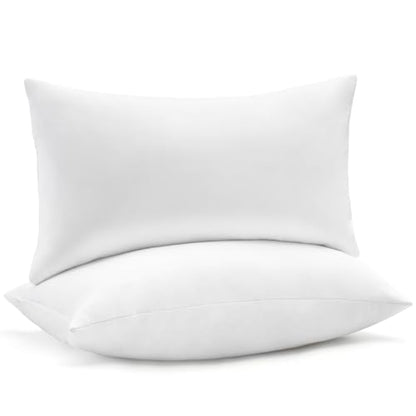 puredown® Feather Down Pillow Inserts, 20x26 Indoor Decorative Pillow Inserts for Bed, Sofa and Couch, Set of 2, Standard Size - size: 20x26 Inch