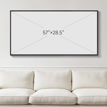 Large Framed Black Grey and Gold Abstract Wall Art for Living Room, 60x30 - color: Black & Gold A, size: 60"L x 30"W