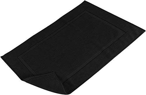 Utopia Towels Cotton Bath Mat, 21x34 in, 2 Pack, Black - color: Black, size: 2 Bath Mats
