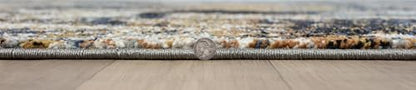 Keen Home Design Abstract Non-Shedding Entryway Rug, Soft Thick Pile, 2x3 - color: Skies Multi, size: 2' x 3' (Rectangular)