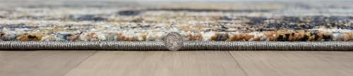 Keen Home Design Abstract Non-Shedding Entryway Rug, Soft Thick Pile, 2x3 - color: Skies Multi, size: 2' x 3' (Rectangular)