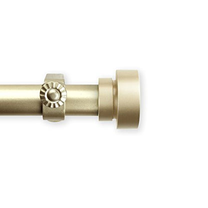 1 inch Side Curtain Rod 12-20 inch (Set of 2) - Gold - color: Gold