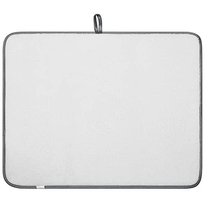 Dish Drying Mat for Kitchen Counter,Machine Washable Matt(Branch) - color: Gray Branches 2P