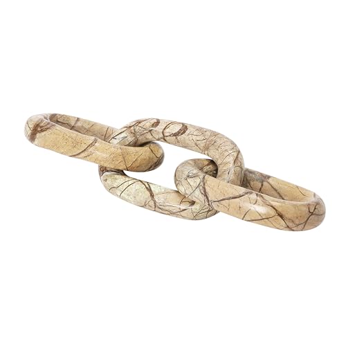 Bloomingville Decorative Marble Chain, Variegated Brown Tones - color: Brown