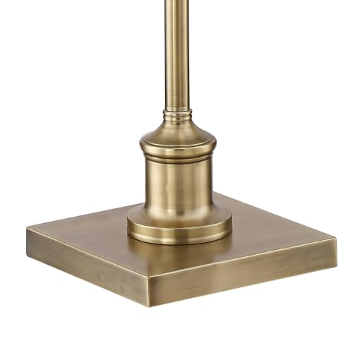 Jenson Adjustable Height Brass Swing Arm Pharmacy 54" Tall Floor Lamp - color: Brass