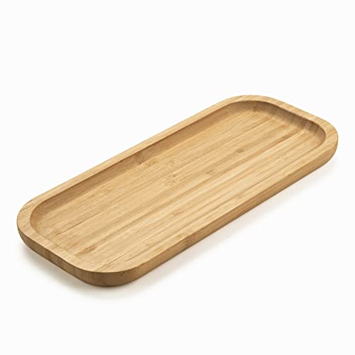 Bamboo Vanity Tray, Bathroom Counter Tray, Toilet Tank Top Tray for Organizing and Decor Display, 11.8 x 5.1 x 0.8 inch - size: 11.8" x 5.1" x 0.8"