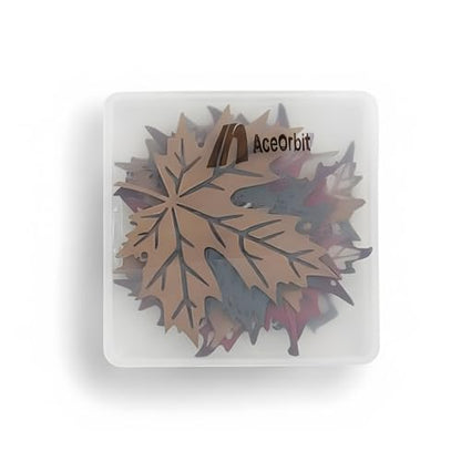 AceOrbit 6 Pcs Maple Leaves Metal Wall Art Fall Farmhouse Rustic Decor
