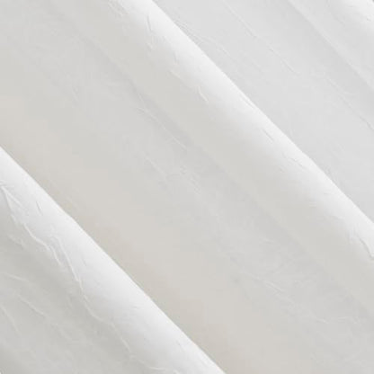 No. 918 Erica Crushed Sheer Voile Grommet Curtain Panel - color: Eggshell Off-white, size: 51"W x 63"L (Pack of 1)