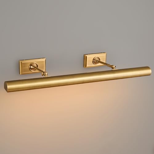 30 inch Picture Lights for Wall Hardwired Brass Picture Light - color: Brass, size: 30in