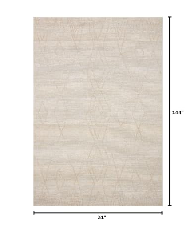 Loloi Kamala Natural/Mist 2'-7" x 12'-0" Runner Rug - color: Natural / Mist, size: 2'7" x 12' (Rectangular)