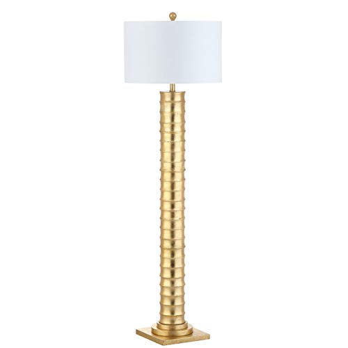 JONATHAN Y Serena Floor Lamp Art Deco Metal 63", Gold Painting