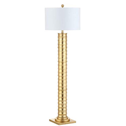 JONATHAN Y Serena Floor Lamp Art Deco Metal 63", Gold Painting