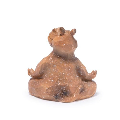 Hodao Meditating Hippo Figurine, Zen Animal Statue, Mindfulness Desk Decor - color: Meditation Hippo